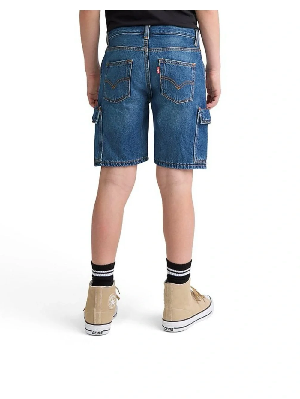 Boys Levi’s Denim Cargo Shorts Relaxed Shorts Size 14 NWT